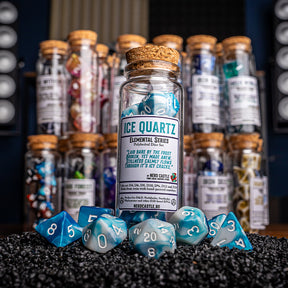 Ice Quartz, Elemental Series, Dice Set