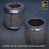 Goblin Props - Empty Barrel and Mug