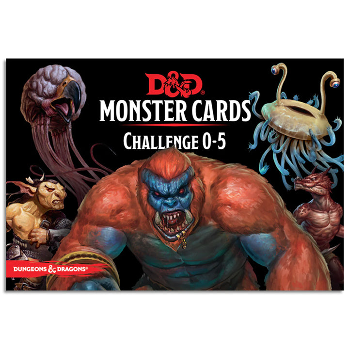 D&D, Spellbook Cards: Monsters 0-5 - EN