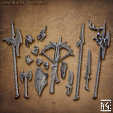 Draconian Weapons & Hands Set
