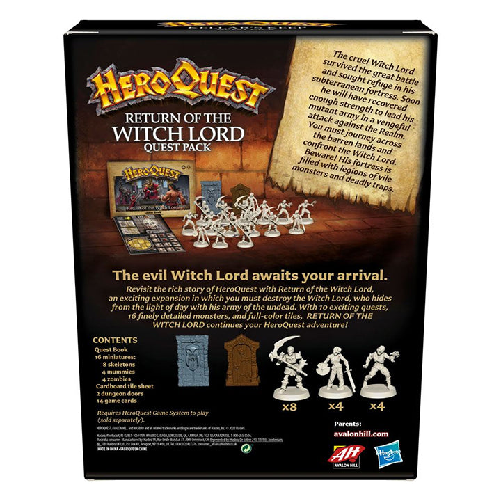 Hero Quest: Return of the Witch Lord, pachet de misiuni