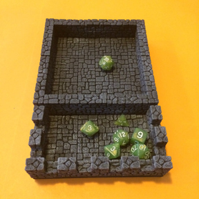 Dungeon Room, Dice Tray & Dice Box