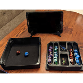 DM's Travel Kit, Dice Tray, Dice Box & Tablet Holder