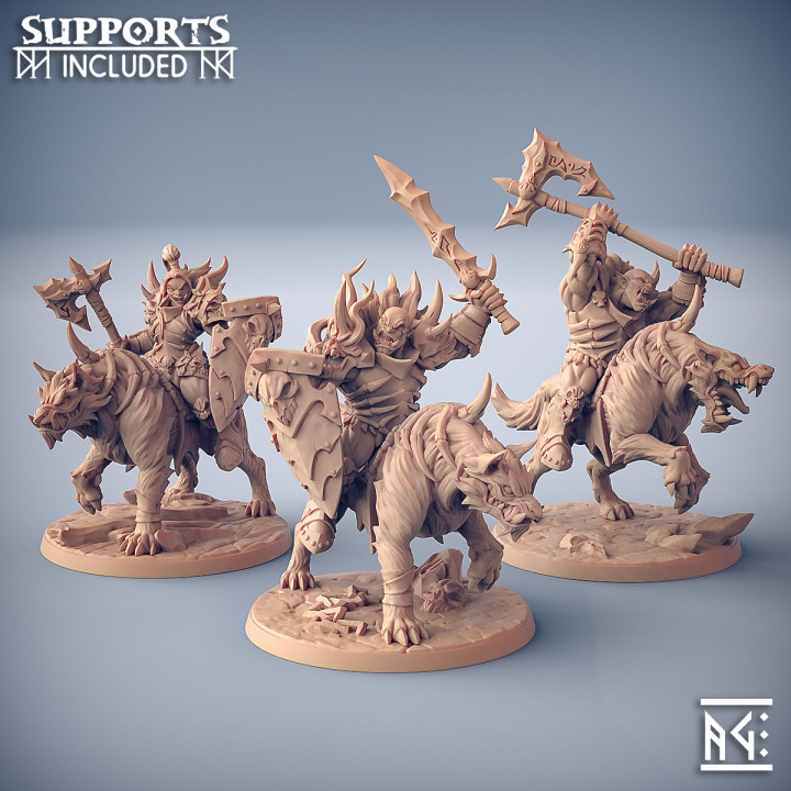 Frostmetal Worg Orcish Riders