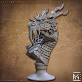 Feythornaax, Elder Forest Dragon, Bust