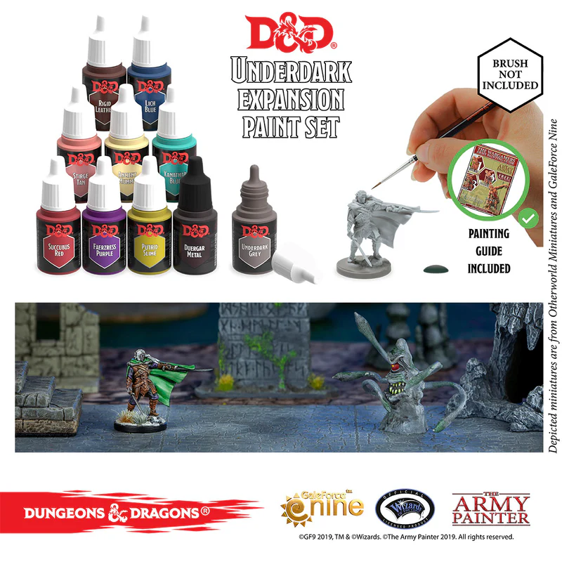 D&D Nolzur's Marvelous Pigments, Underdark Paint Set