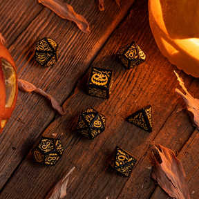 Halloween Pumpkin: Jack O’Lantern Dice Set