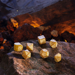 Dwarven Dice Set: Gold