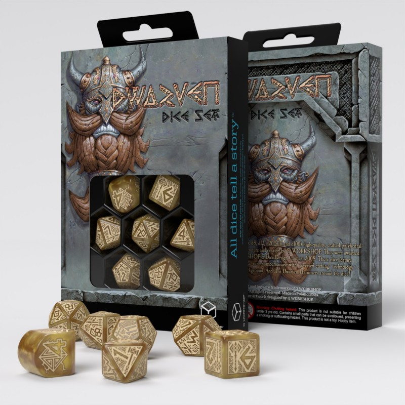 Dwarven Dice Set: Gold