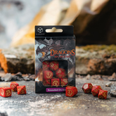 Dragons Modern Dice Set: Ruby