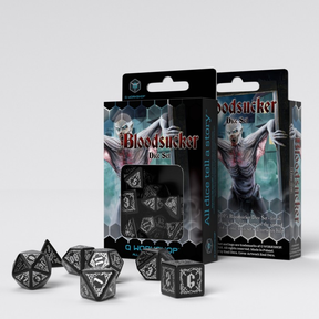 Bloodsucker Black & Silver Dice Set