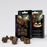 Halloween Pumpkin Black & Orange Dice Set