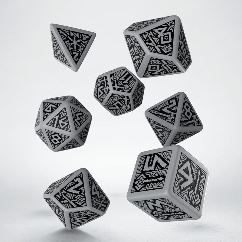 Dwarven Gray & Black Dice Set