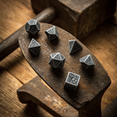 Dwarven Gray & Black Dice Set