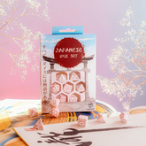 Japanese Dice Set: Cherry Blossom Petals