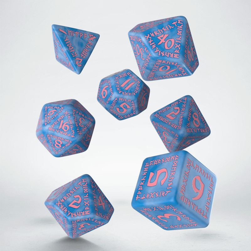 Runic Glacier & pink Dice Set