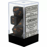 Set 7 Zaruri Chessex, Opac Negru/Roșu