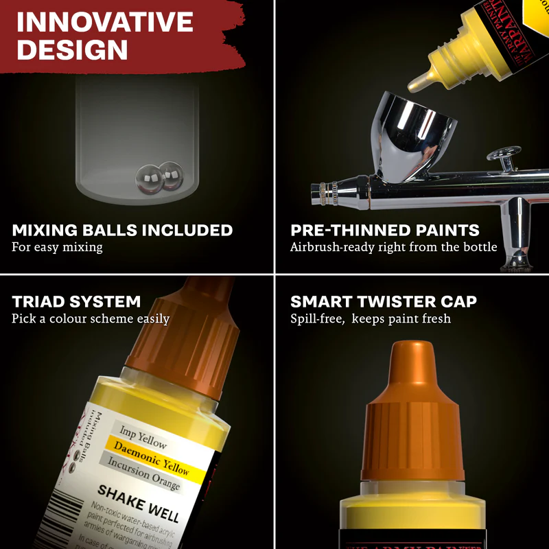 The Army Painter, Airbrushing Warpaints Set de Inceput