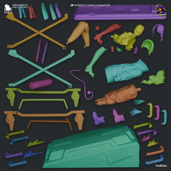 Lucy Kushinada Diorama, Cyberpunk, Figurine/Statue