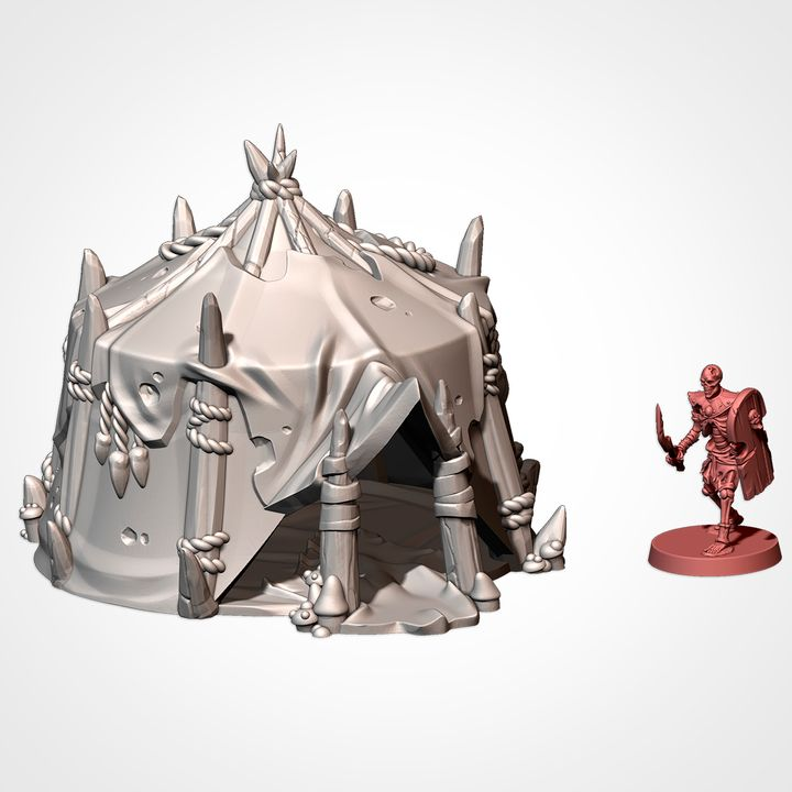 Goblin Camp, Simple Tent, Fantasy Terrain