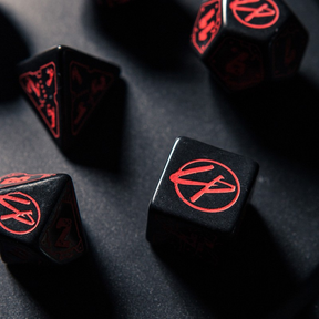 Cyberpunk Red Dice Set: Blood Over Chrome