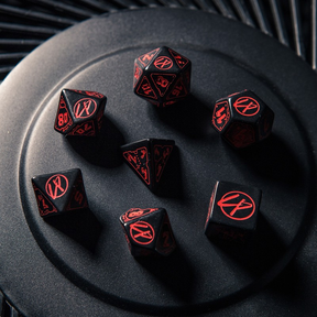 Cyberpunk Red Dice Set: Blood Over Chrome