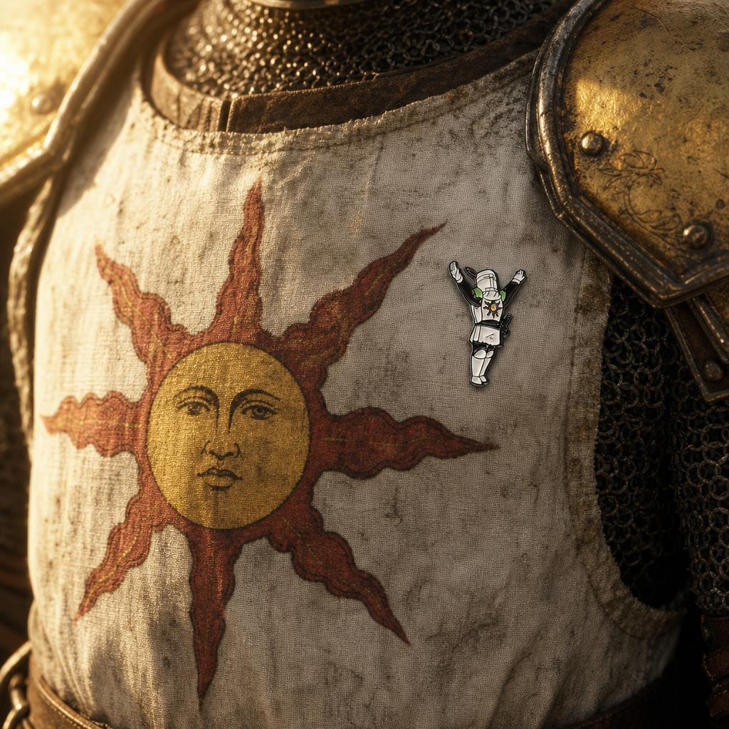 Solaire of Astora, Dark Souls Metal Pin