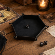 Hexagonal Velvet Dice Tray