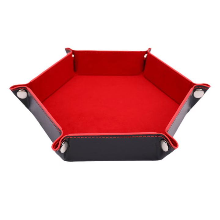 Hexagonal Velvet Dice Tray