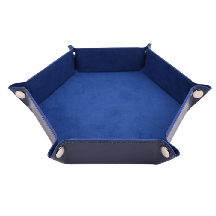 Hexagonal Velvet Dice Tray
