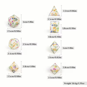 Hanami Dice Set + Velvet Bag