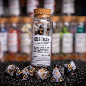 Obsidian, Elemental Series, Dice Set