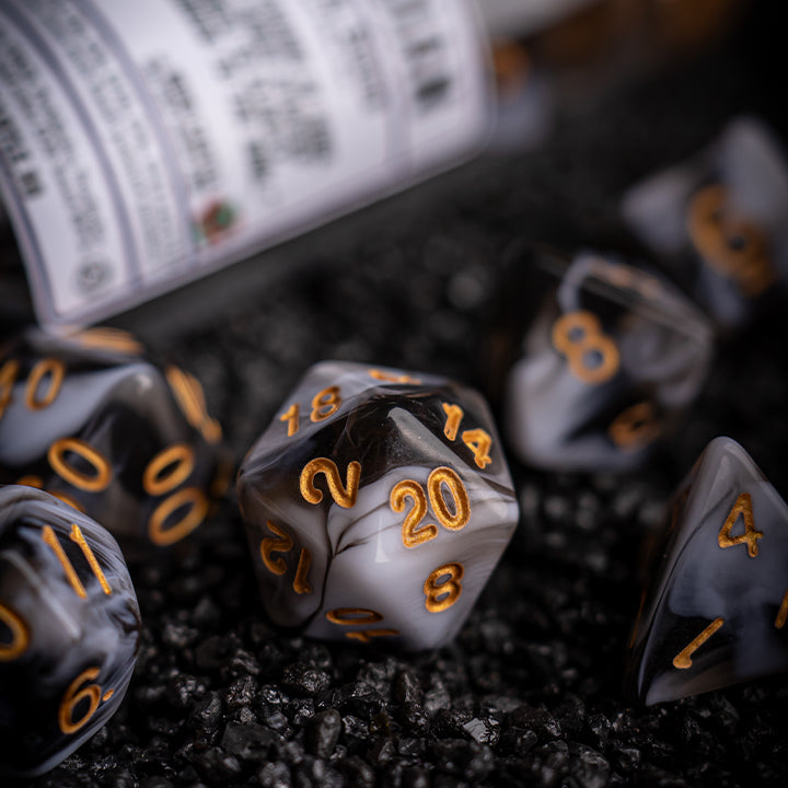 Obsidian, Elemental Series, Dice Set