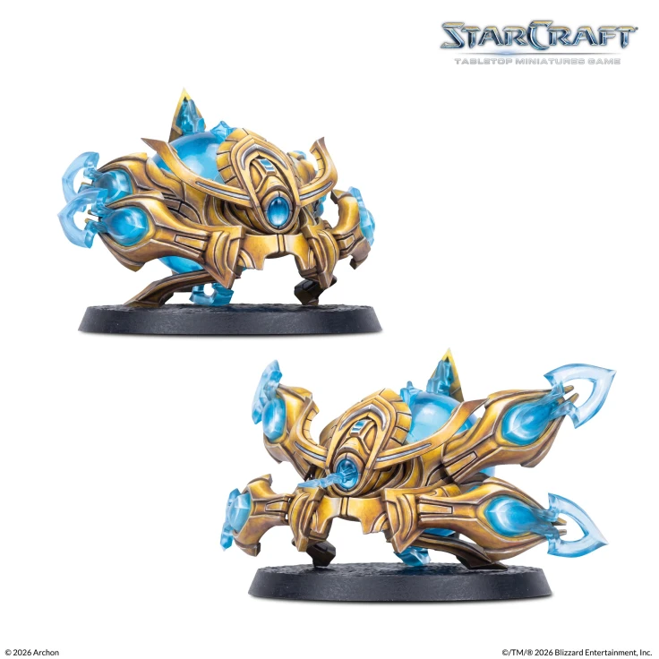 StarCraft Protoss Starter Set, the two Sentries, painted