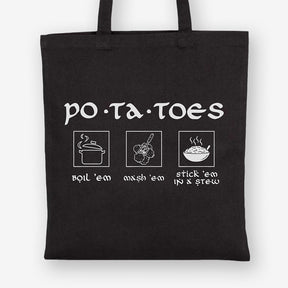 Dungeons & Dragons Tote Bag, Po-Ta-Toes, Heavy Cotton