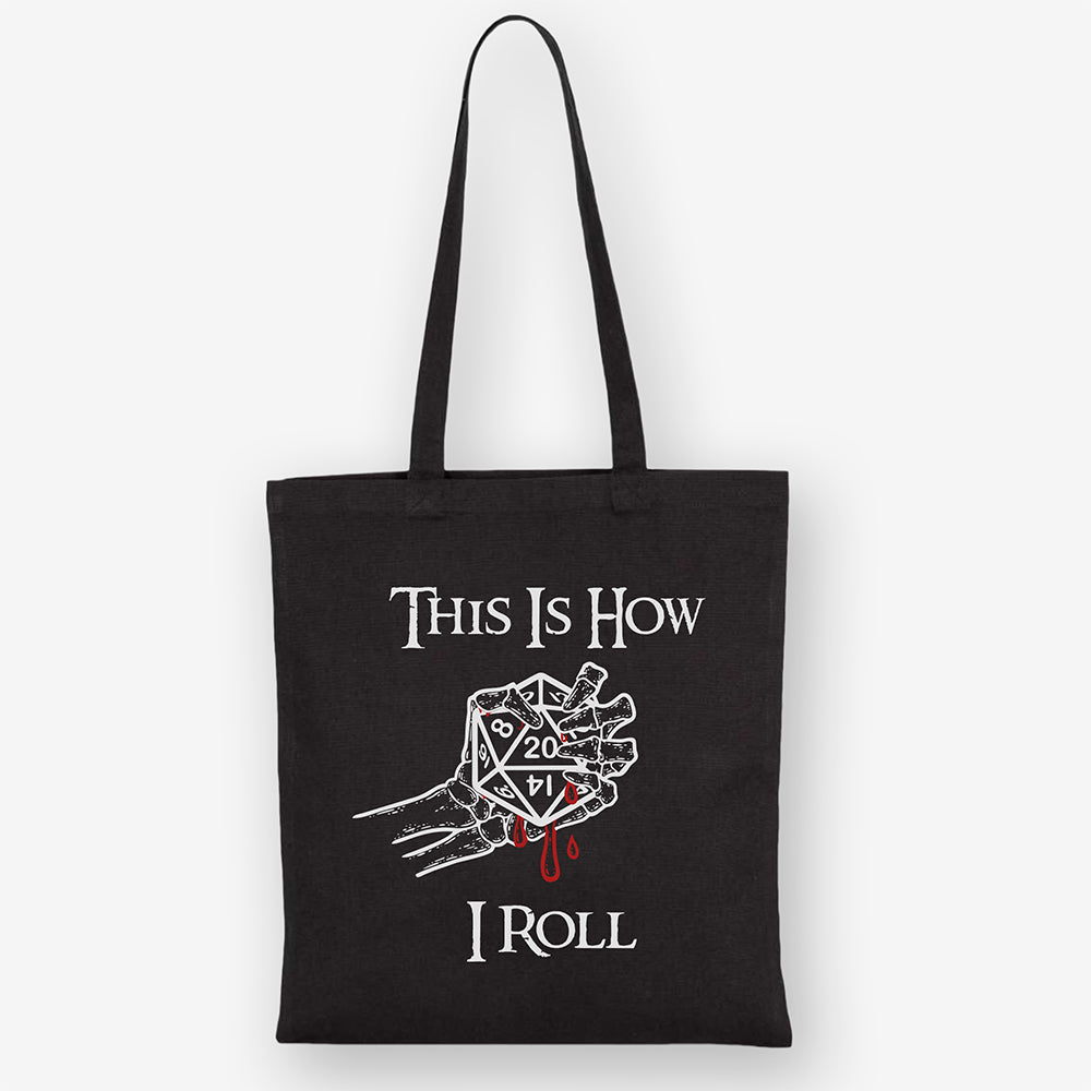 Dungeons & Dragons Tote Bag, How I Roll, Heavy Cotton