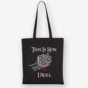 Dungeons & Dragons Tote Bag, How I Roll, Heavy Cotton