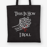 Dungeons & Dragons Tote Bag, How I Roll, Heavy Cotton