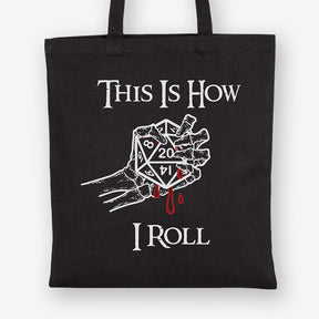 Dungeons & Dragons Tote Bag, How I Roll, Heavy Cotton