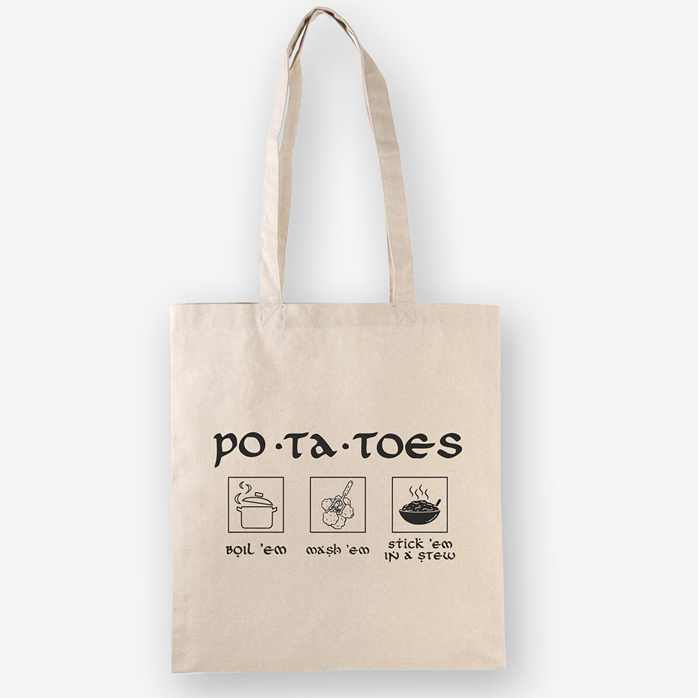 Dungeons & Dragons Tote Bag, Po-Ta-Toes, Heavy Cotton
