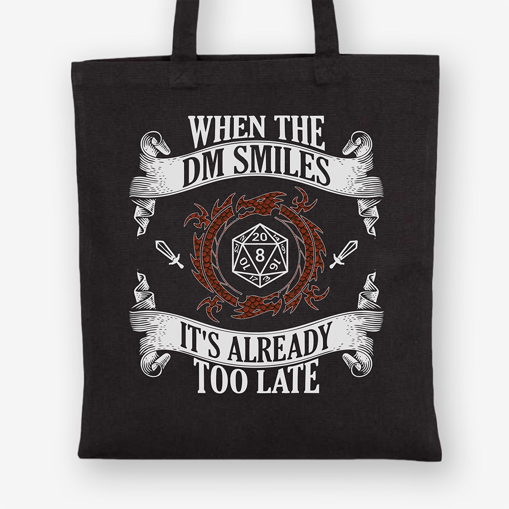 Dungeons & Dragons Tote Bag, Smiling DM, Heavy Cotton