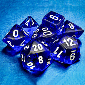 7 Zaruri Chessex, Translucent Blue/White