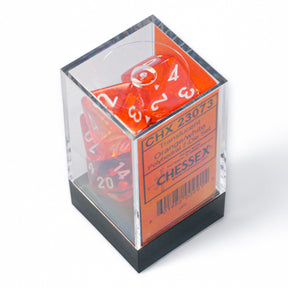 7 Zaruri Chessex, Translucent Orange/White