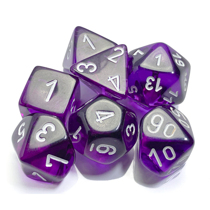 7 Zaruri Chessex, Translucent Purple/White