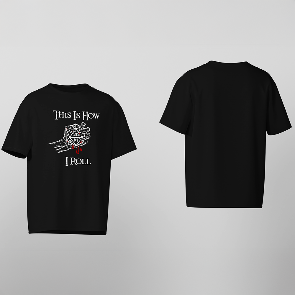 D&D T-Shirt, How I Roll, Light Cotton, Unisex